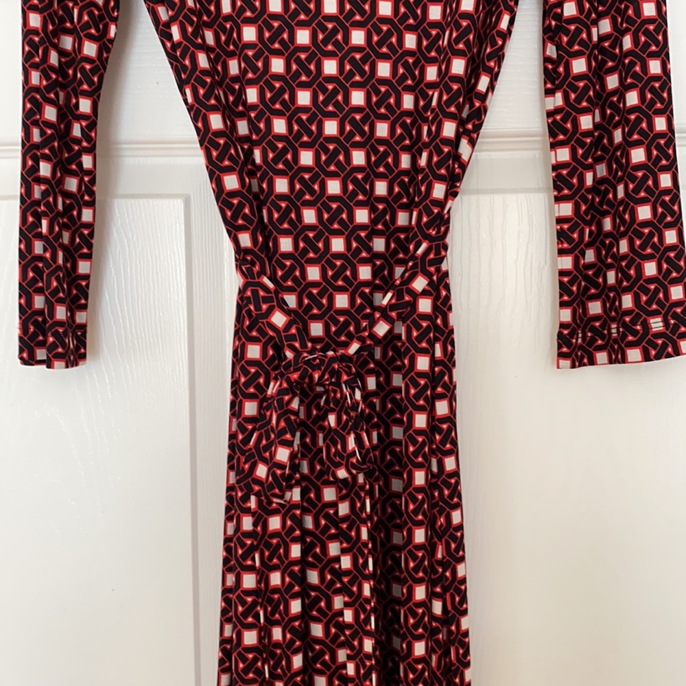 Silk Tommy Bahama long-sleeved dress, Sz S (4-6) - Picture 5 of 6